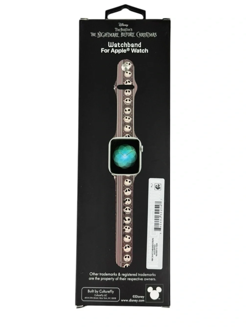 Nightmare Before Christmas Jack Skellington Apple Watch Band (38/40/41 mm) NIB